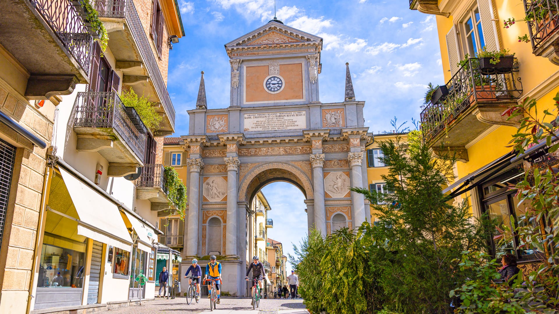 Historic streets and architecture in Chieri, Piemonte