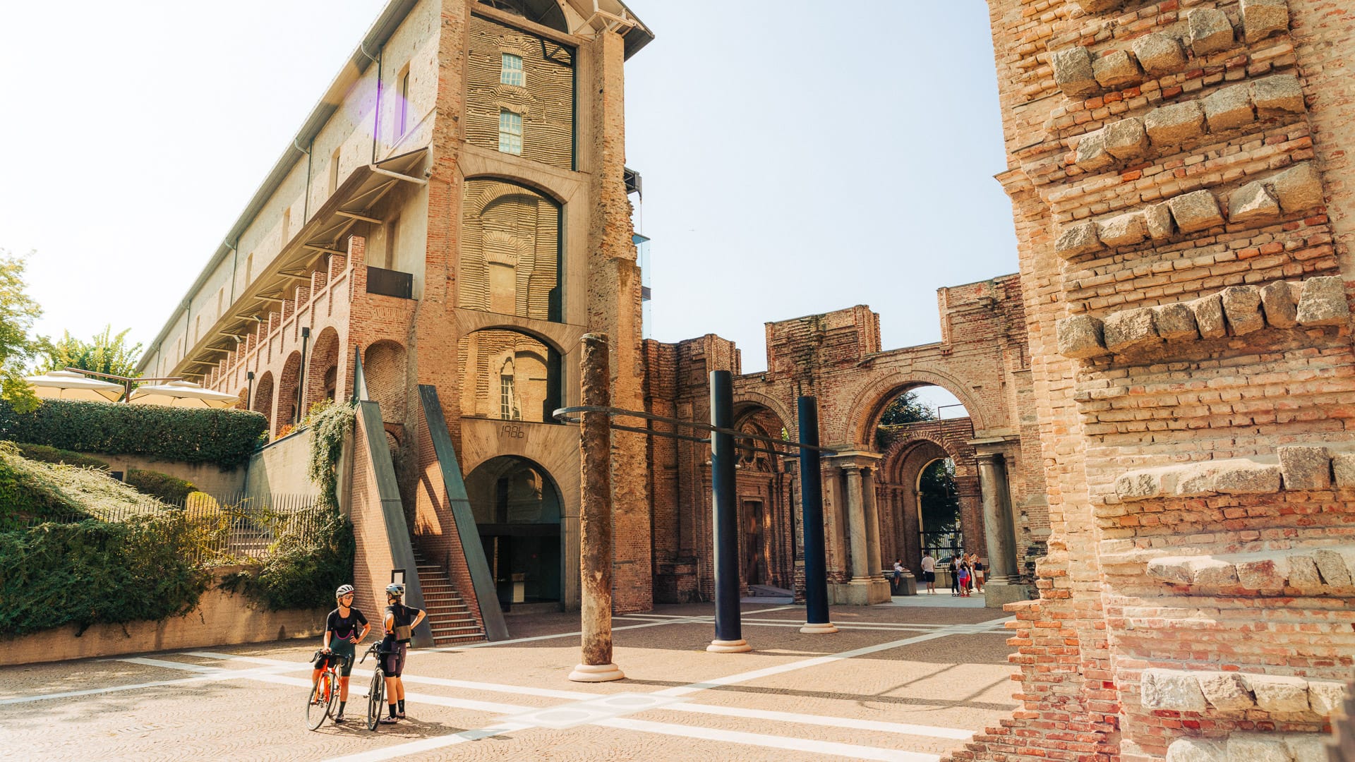 Rivoli historic centre near Turin in Piedmont