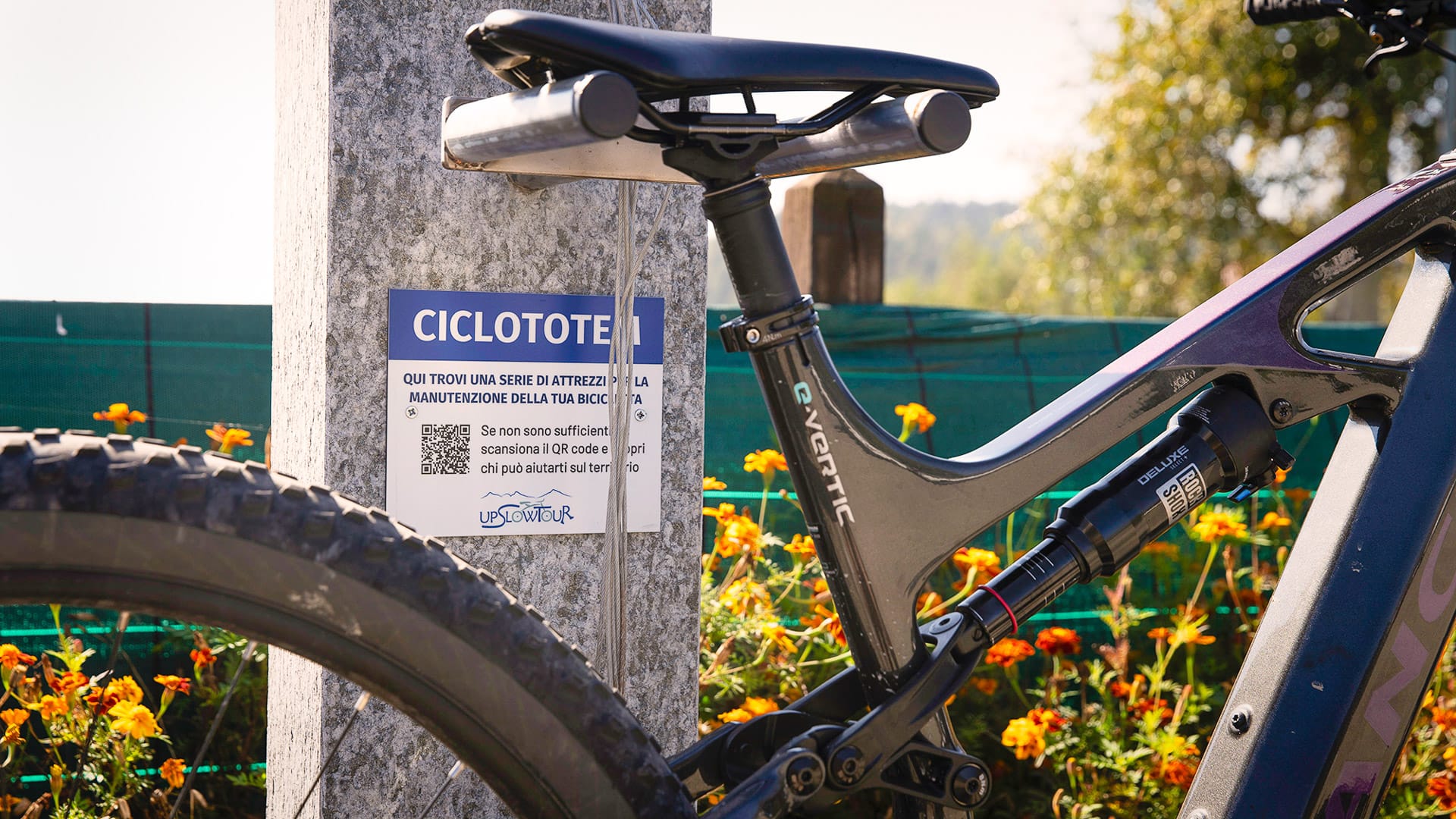 Bicycle parked in Val Pellice