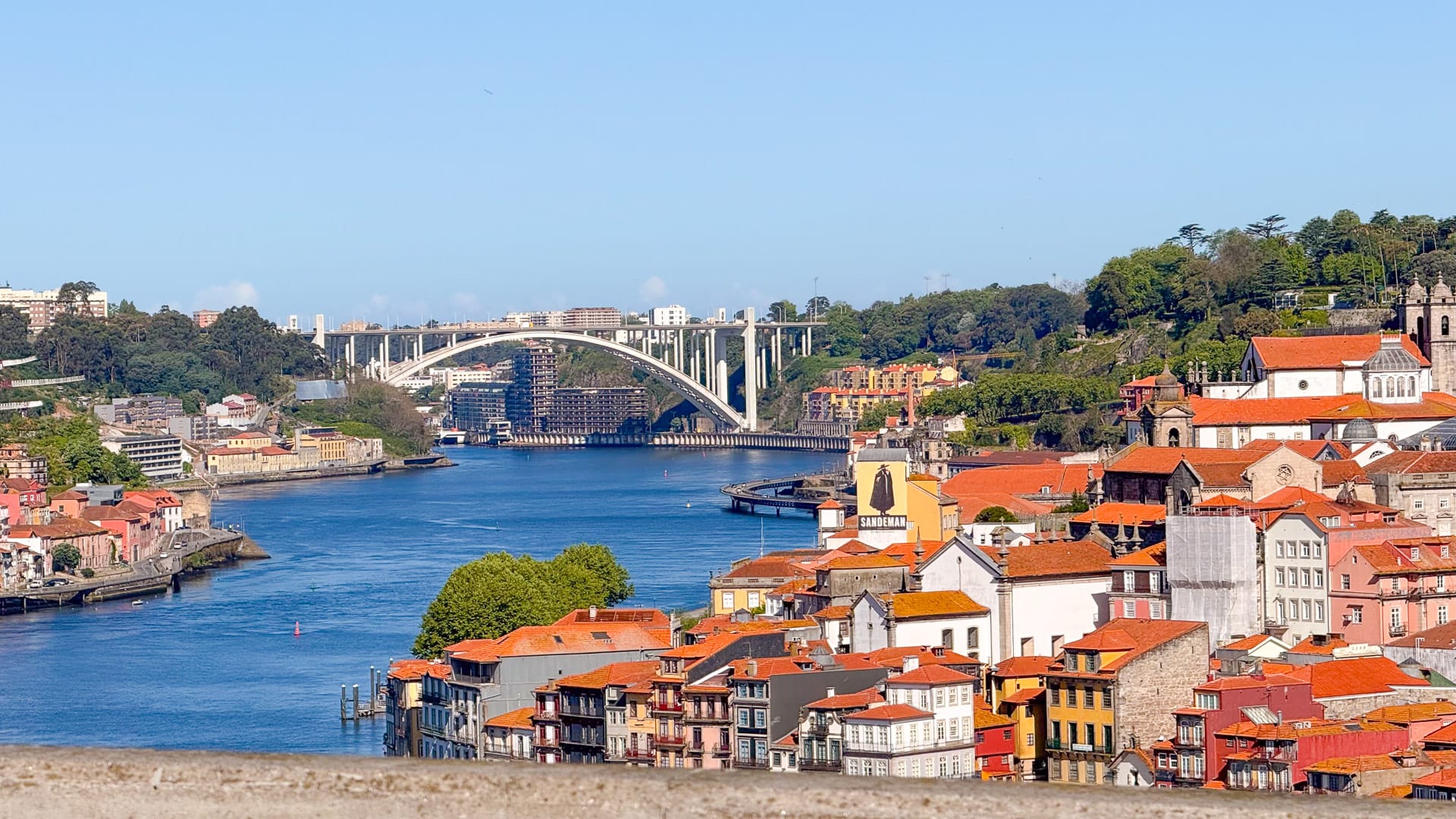 Panoramic view of Porto and the Douro River