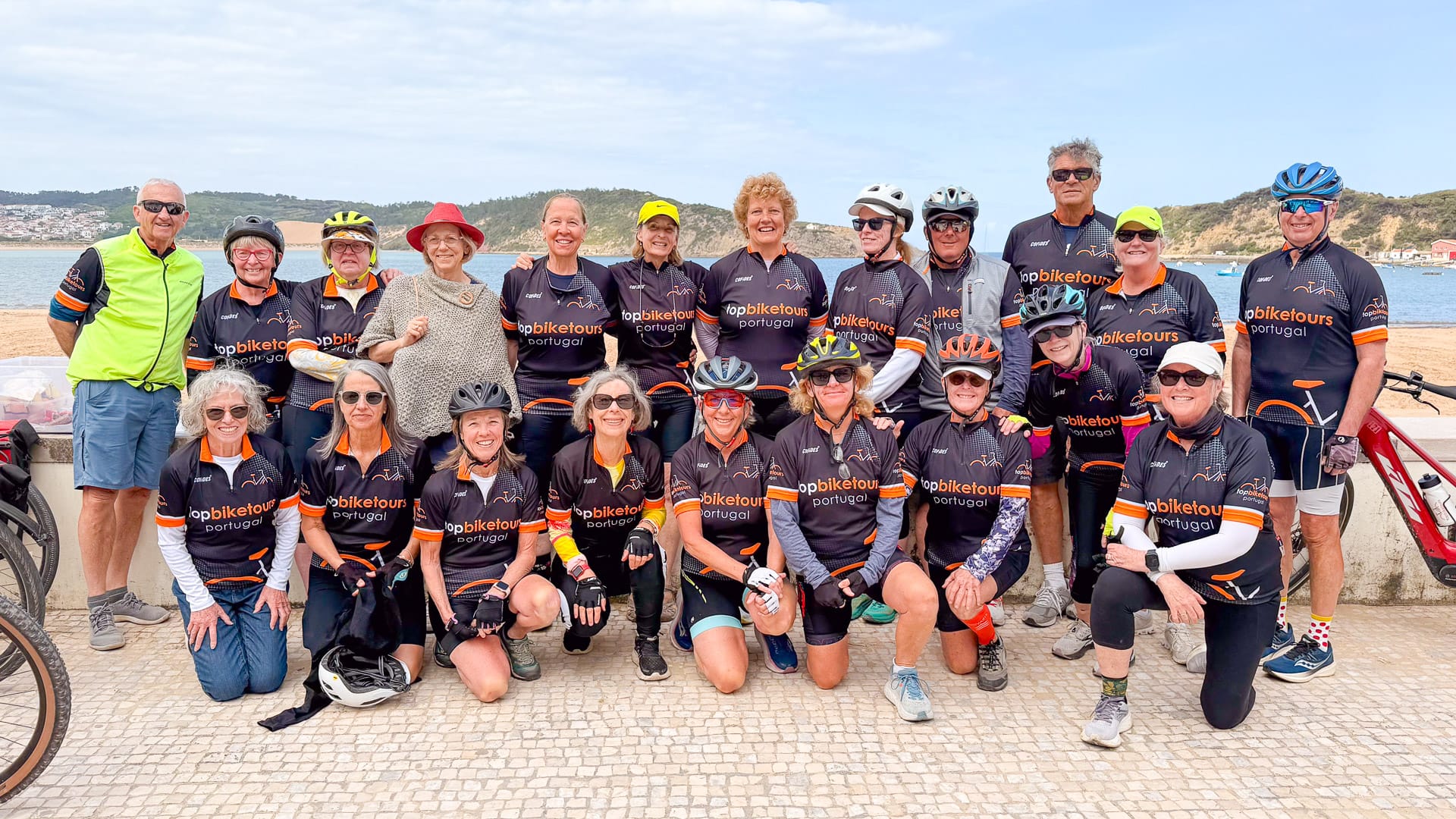 Coastal town of Nazaré with Atlantic Ocean backdrop
