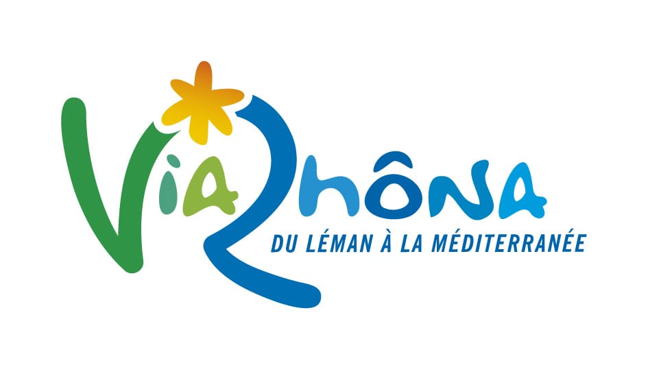 Auvergne Rhone Alpes ViaRhôna official logo