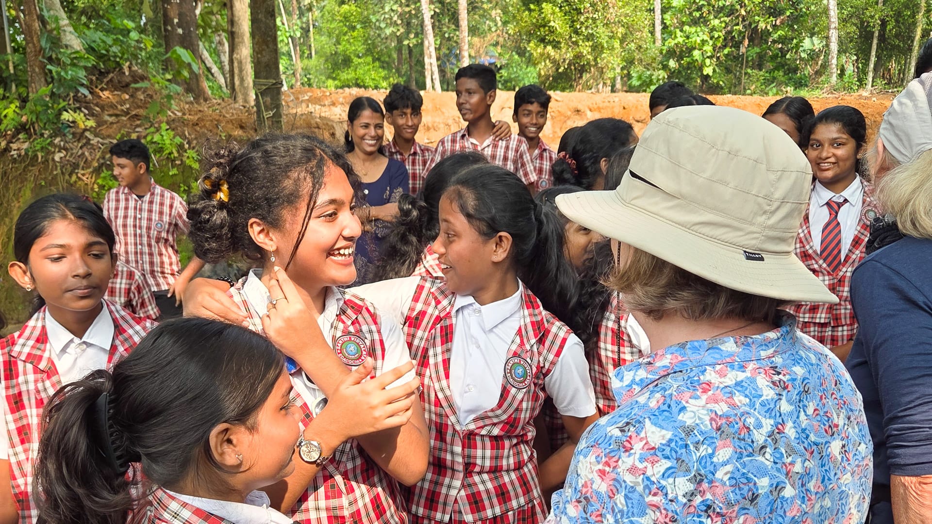 School class in Thattekad, Kerala, India