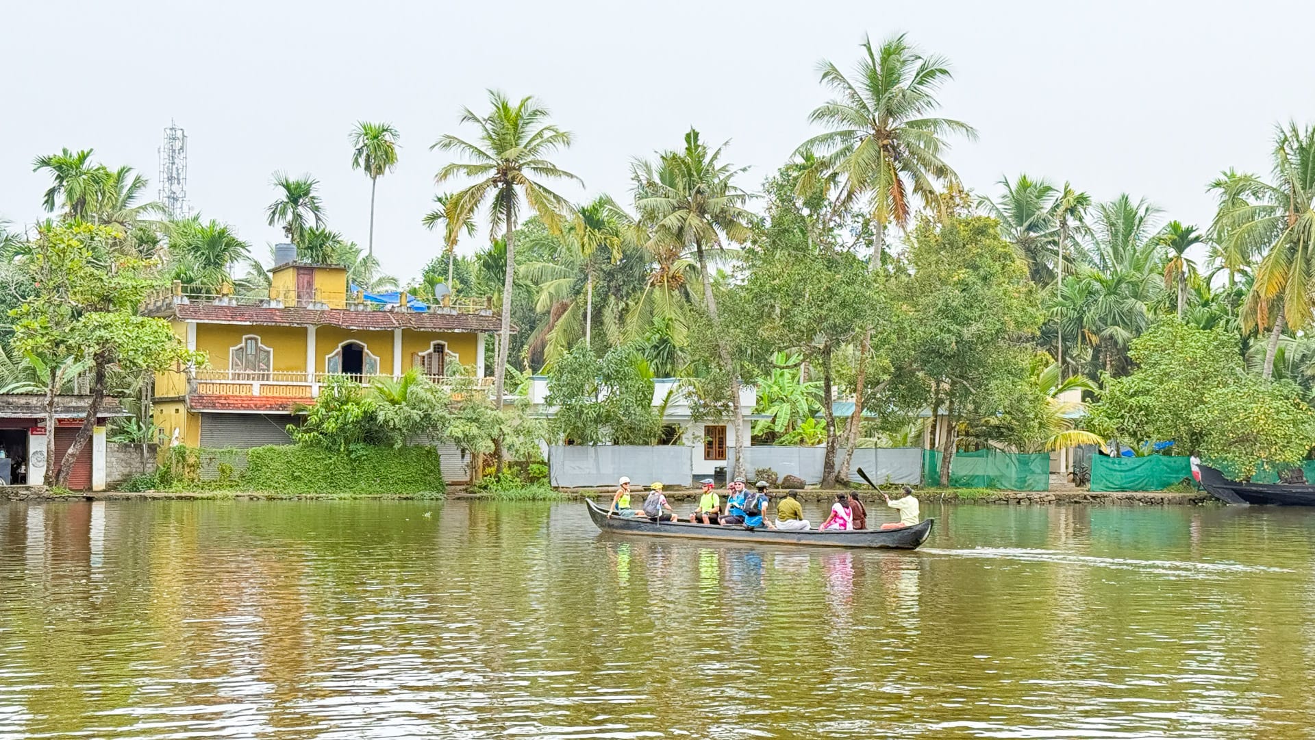 Local ferry boat in Kerala, India