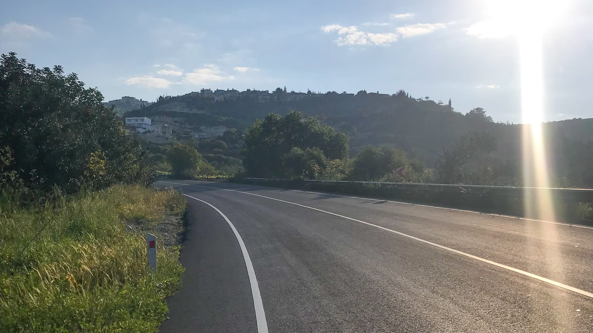 Quiet roads out of Paphos