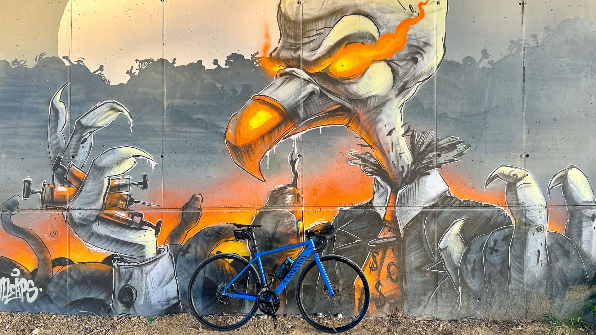 Gravel cycling route through Budapest