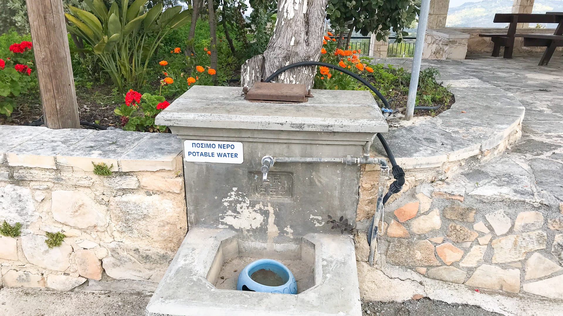 Water fountain in Cyprus