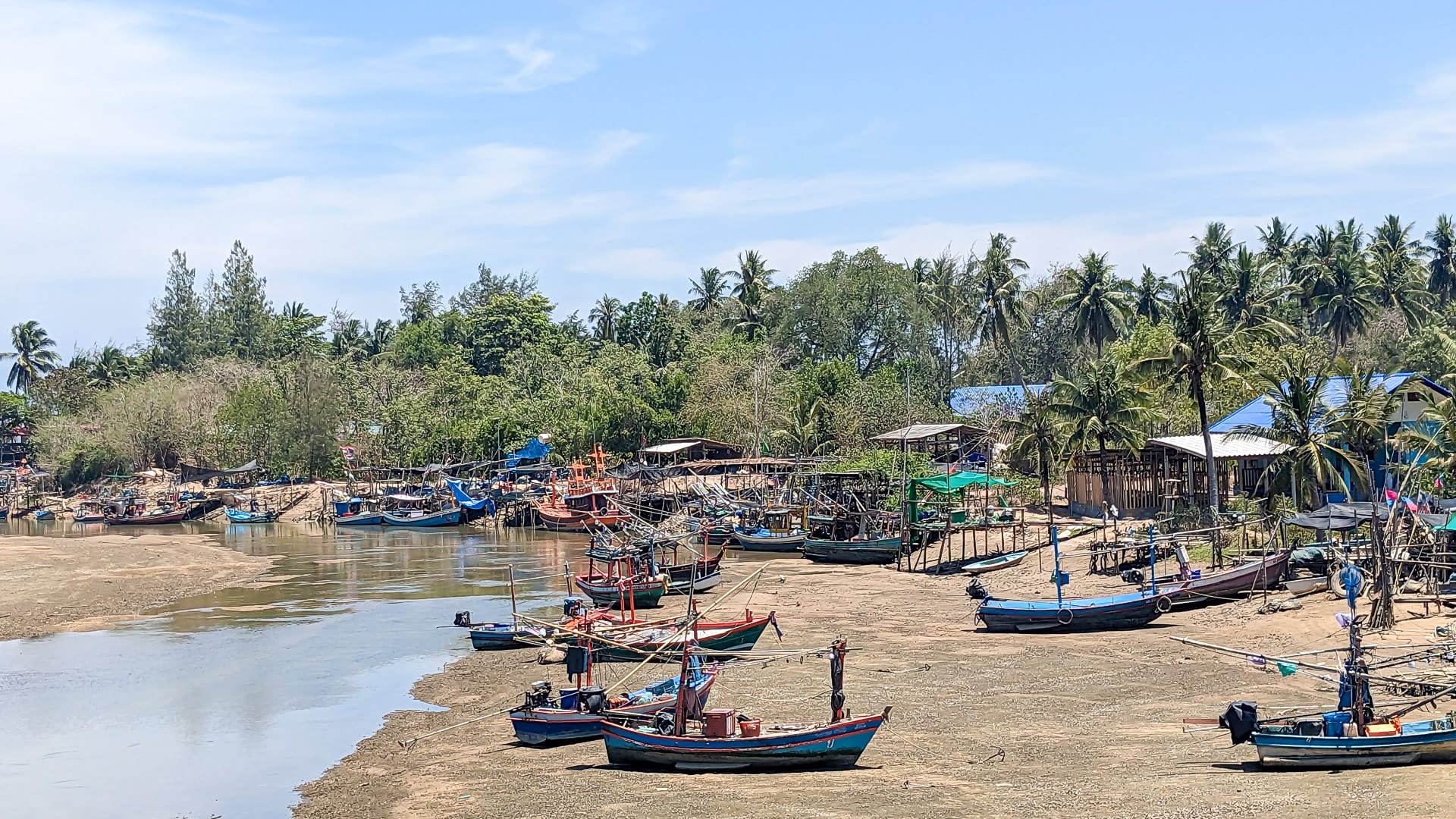 Cycling through Ban Krut on Thailand’s Sunrise Coast during the journey from Bangkok to Phuket