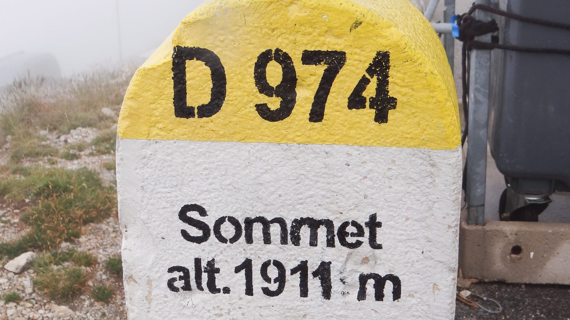 Summit milestone, Mont Ventoux via Malaucene