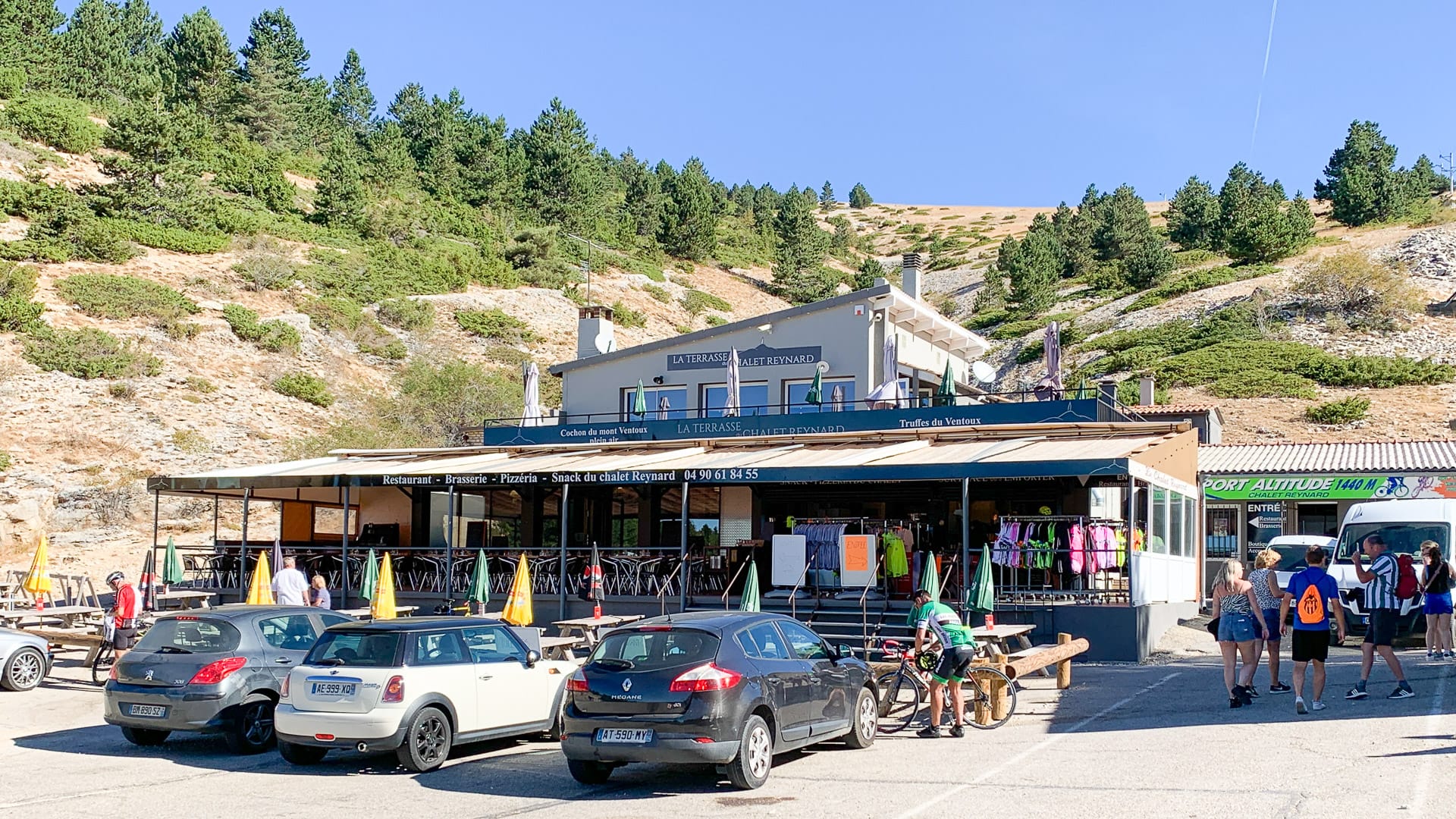 View over Chalet Reynard on Mont Ventoux