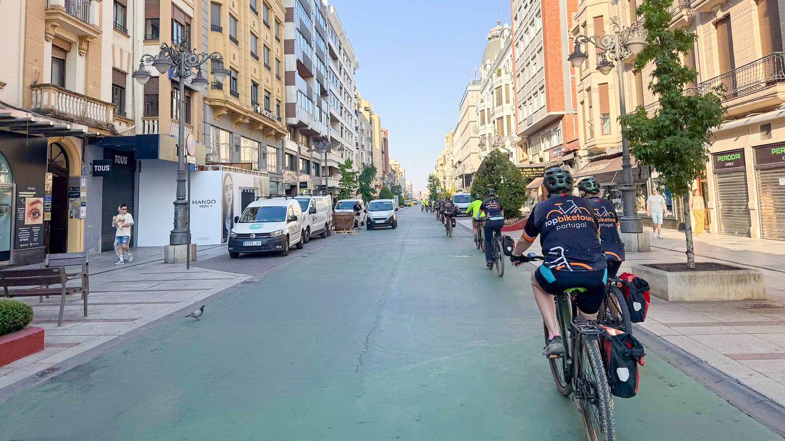Street along the Camino Francés