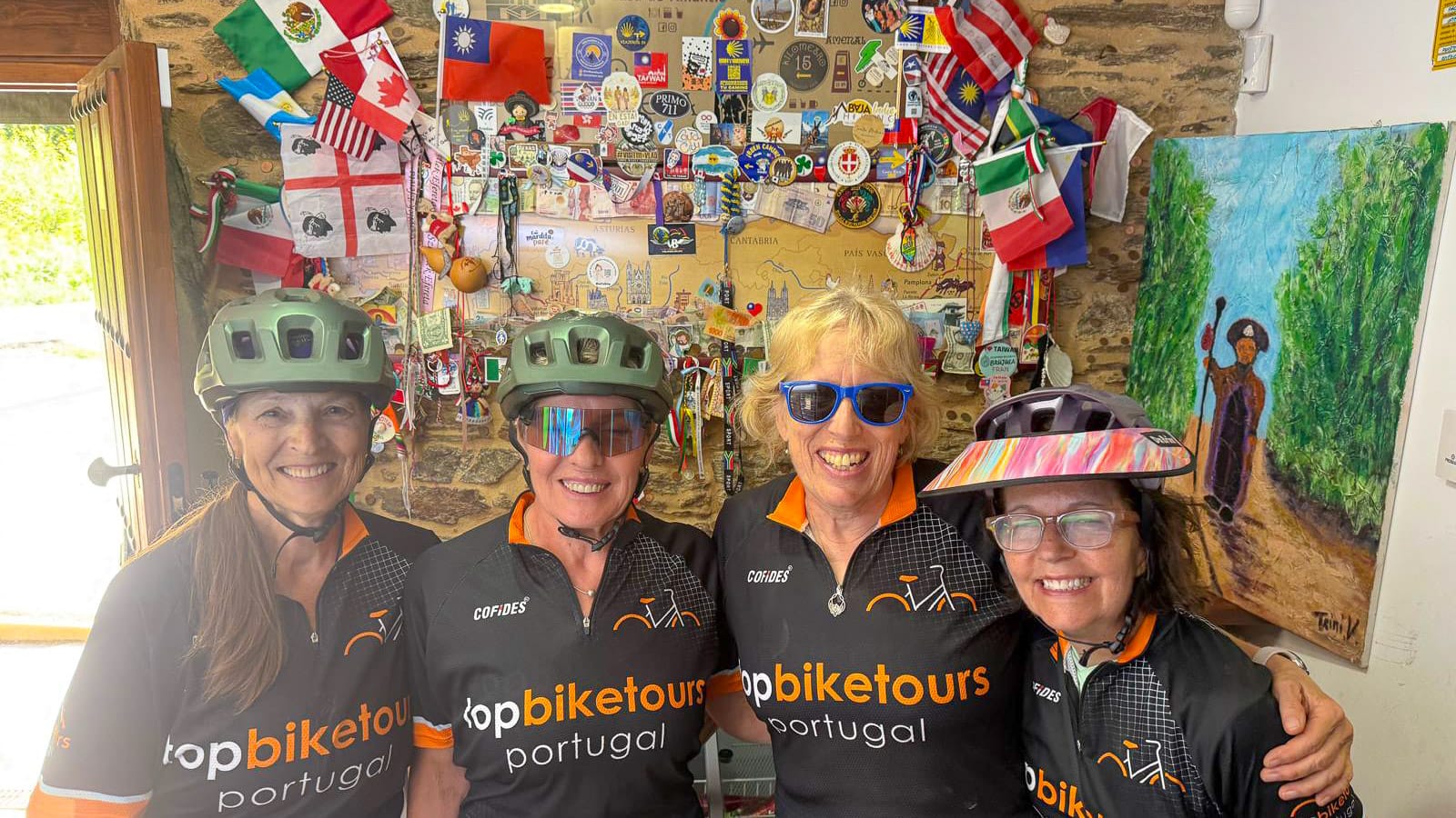 Top Bike Tours Portugal cyclists riding the Camino Francés