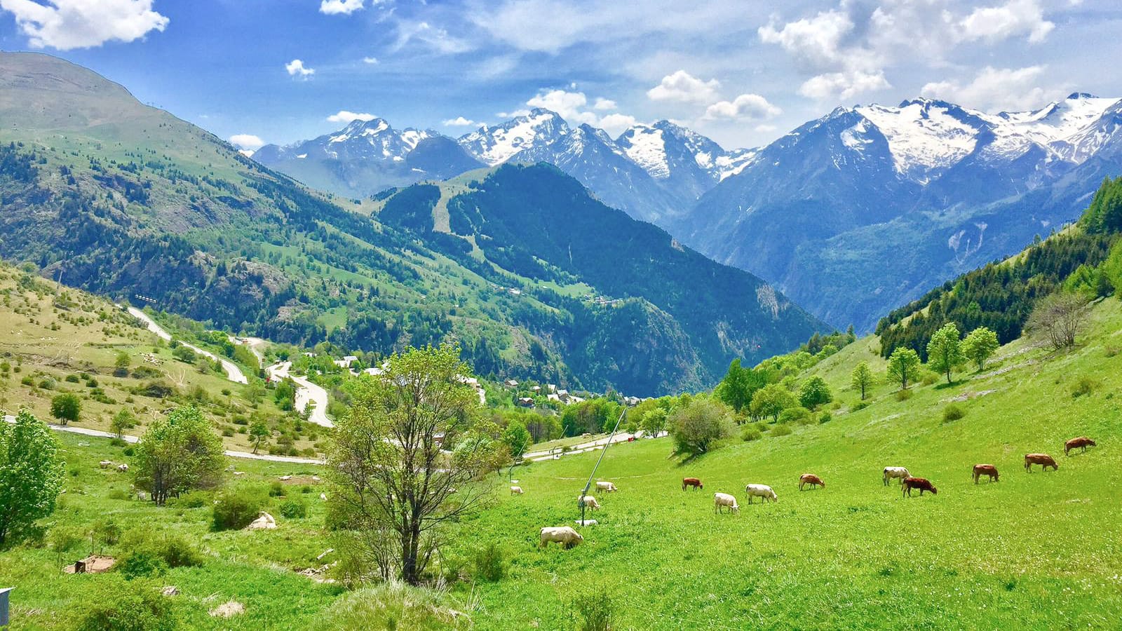 View back to the Col de Lauteret on the Marmotte route