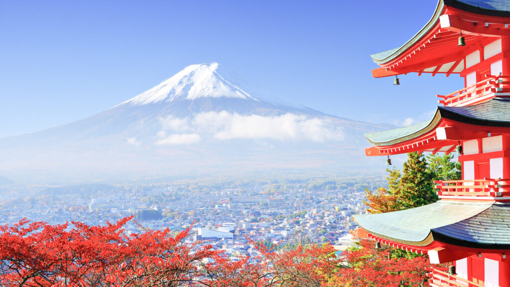 Landscape photo of Mt. Fuji in Japan
