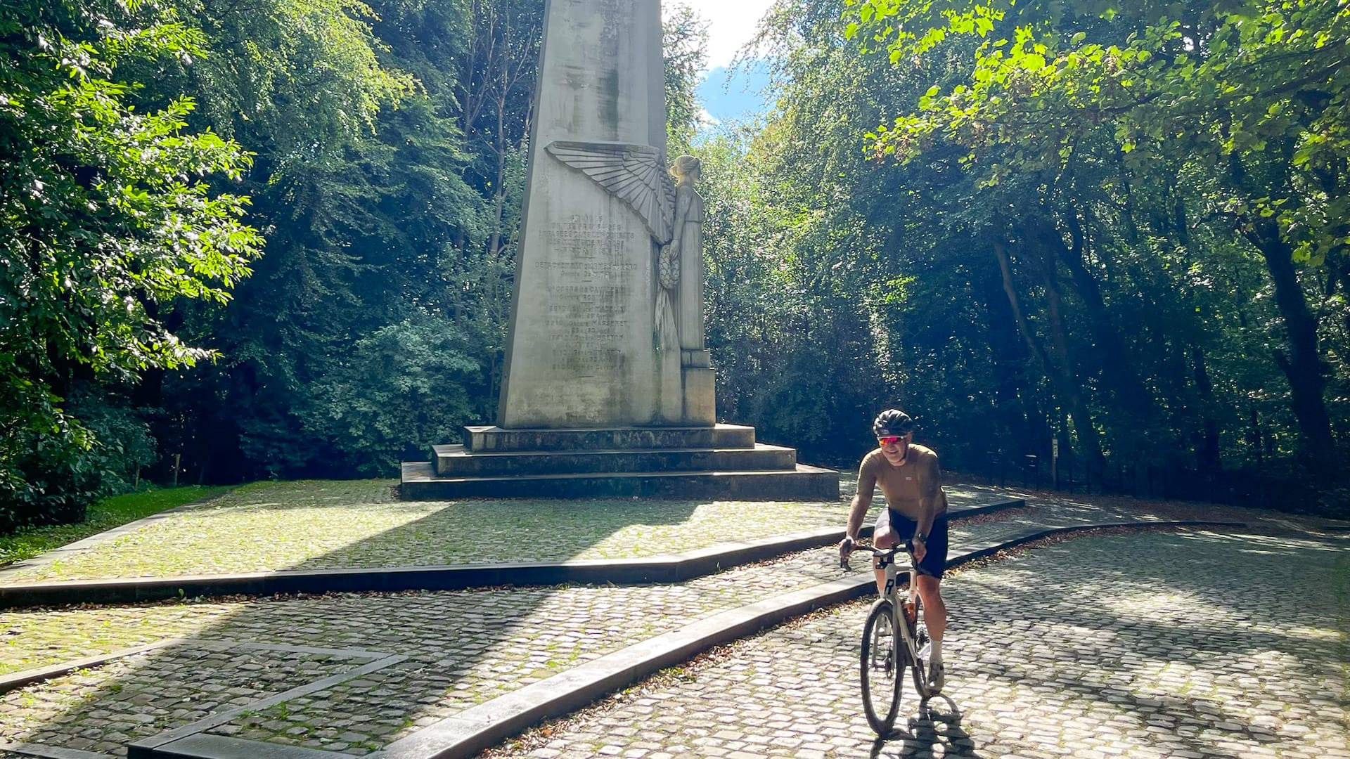 The Angel on the Kemmelberg during the Flandrien Challenge